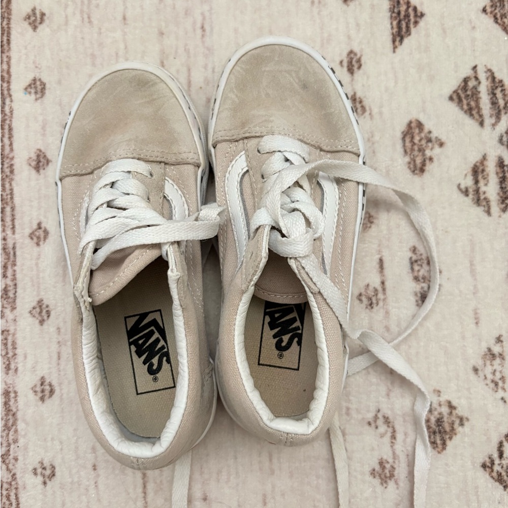 Vans Off-White and Cream Sneakers